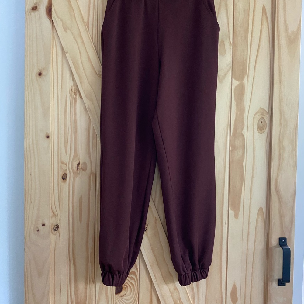 Zara Marroon pants lose fitting. High waisted